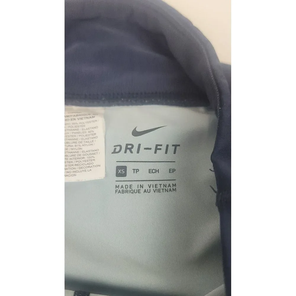 Nike Power Leggings Womens XS. Blue Running Capri‎ Back Pocket.
